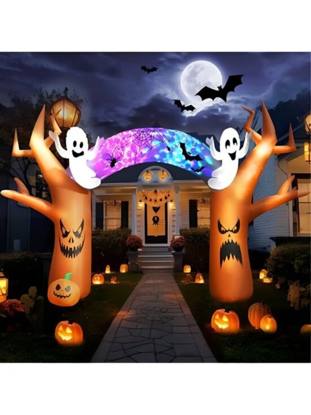 17 FT Halloween Inflatable Tree Archway Outdoor Yard Decoration